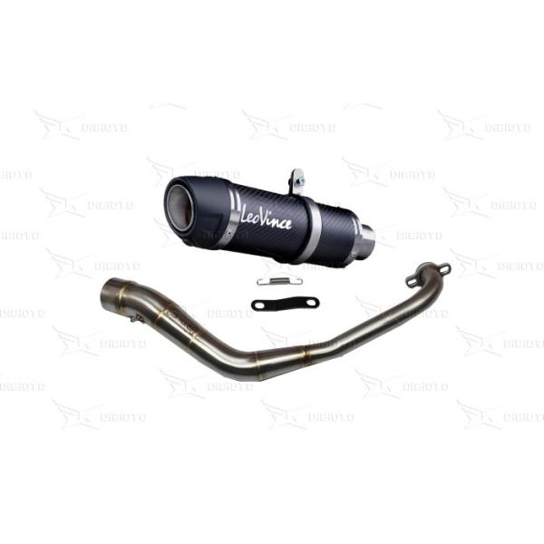 Leovince Knalpot Racing Fullsystem Yamaha Nmax N max Old with Drake Header Stainless Original