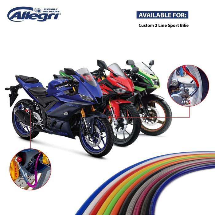 Allegri Selang Rem Motor 2 Line Universal Made In Italy - Sport
