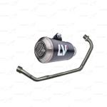 Leovince Knalpot Racing Fullsystem Honda CBR 150 K45G / CBR 150 K45R with Drake Header Stainless Original