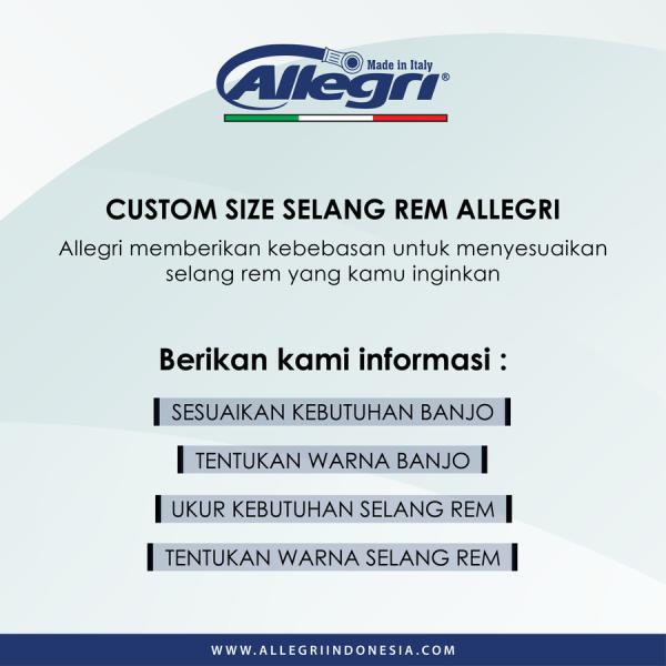 Allegri Selang Rem Motor 2 Line Universal Made In Italy - Naked