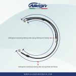 Allegri Selang Rem Motor 2 Line Universal Made In Italy - Naked