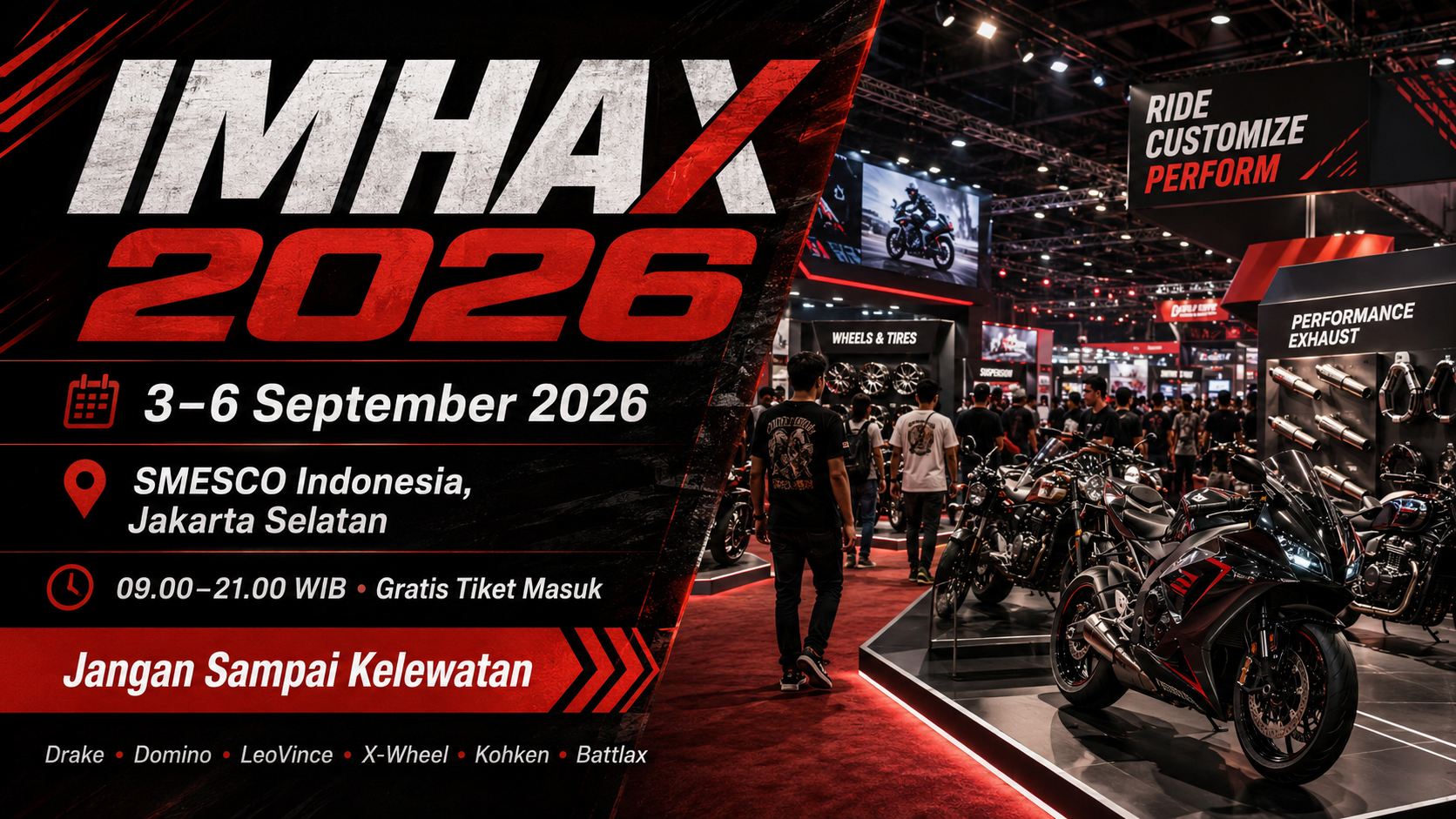IMHAX 2026 di SMESCO Jakarta, 3–6 September 2026