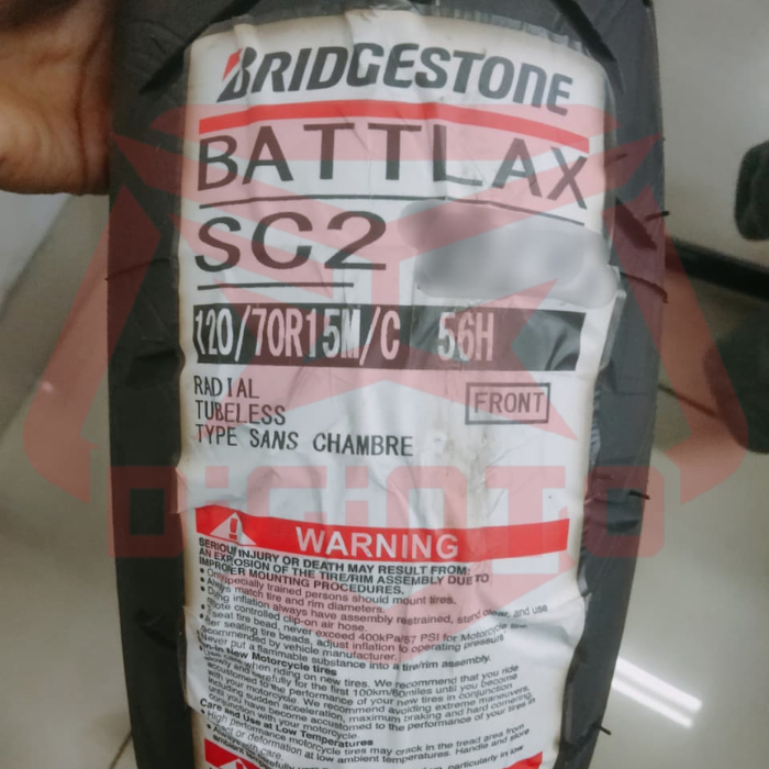 Ban Battlax Scooter SC2 120/70-15 160/60-14 Xmax Old New Connected Forza 250