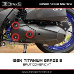 Drake Titanium Baut Cover CVT Honda Vario 125 New 2026 Grade 5 Original