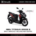Drake Titanium Baut Bracket Selang Rem Depan Honda Vario 125 New 2026 Grade 5 Original
