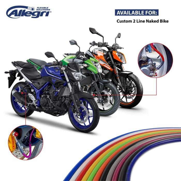 Allegri Selang Rem Motor 2 Line Universal Made In Italy - Naked