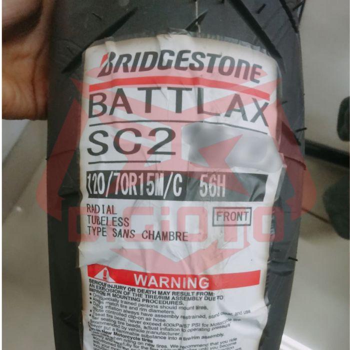 Ban Battlax Scooter SC2 120/70-15 160/60-14 Xmax Old New Connected Forza 250