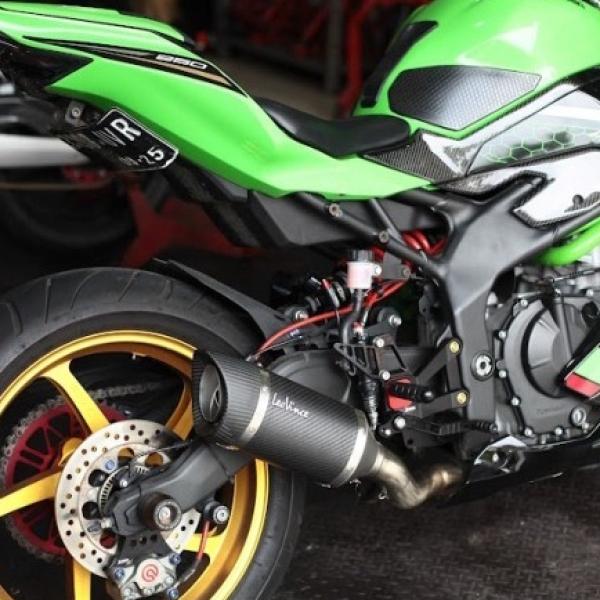 Leovince Knalpot Racing Fullsystem Kawasaki ZX25R ZX25 R with Drake Header Stainless Original