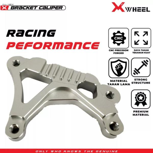 Braket Bracket Kaliper 2 Piston Depan X1R Vario 150 Disc 220mm 267mm
