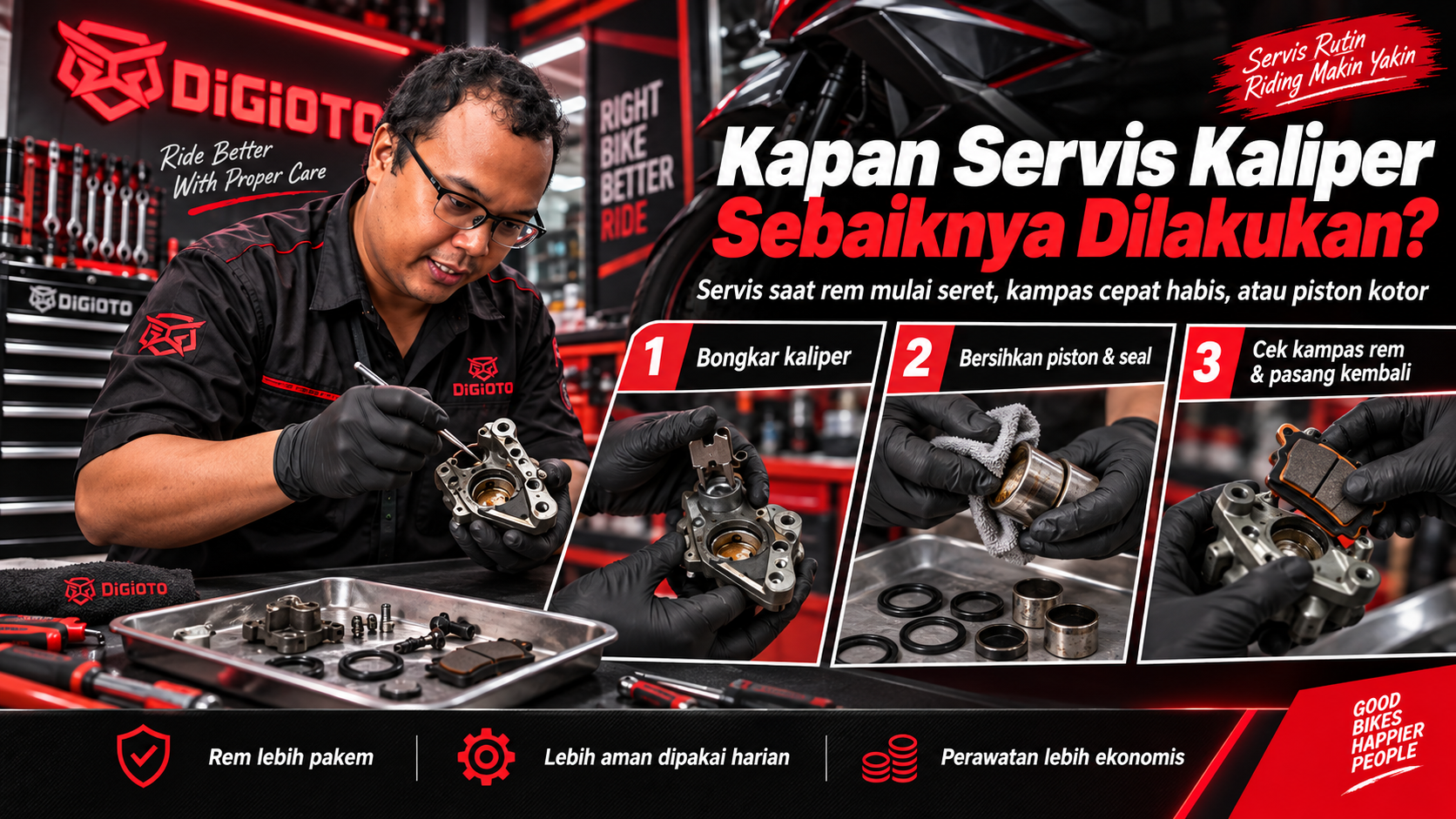 kapan servis kaliper dilakukan