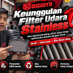Keunggulan Filter Udara Stainless Motor: Bisa Dipakai Berulang dan Lebih Mudah Dirawat?