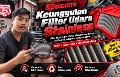 Keunggulan Filter Udara Stainless Motor: Bisa Dipakai Berulang dan Lebih Mudah Dirawat?
