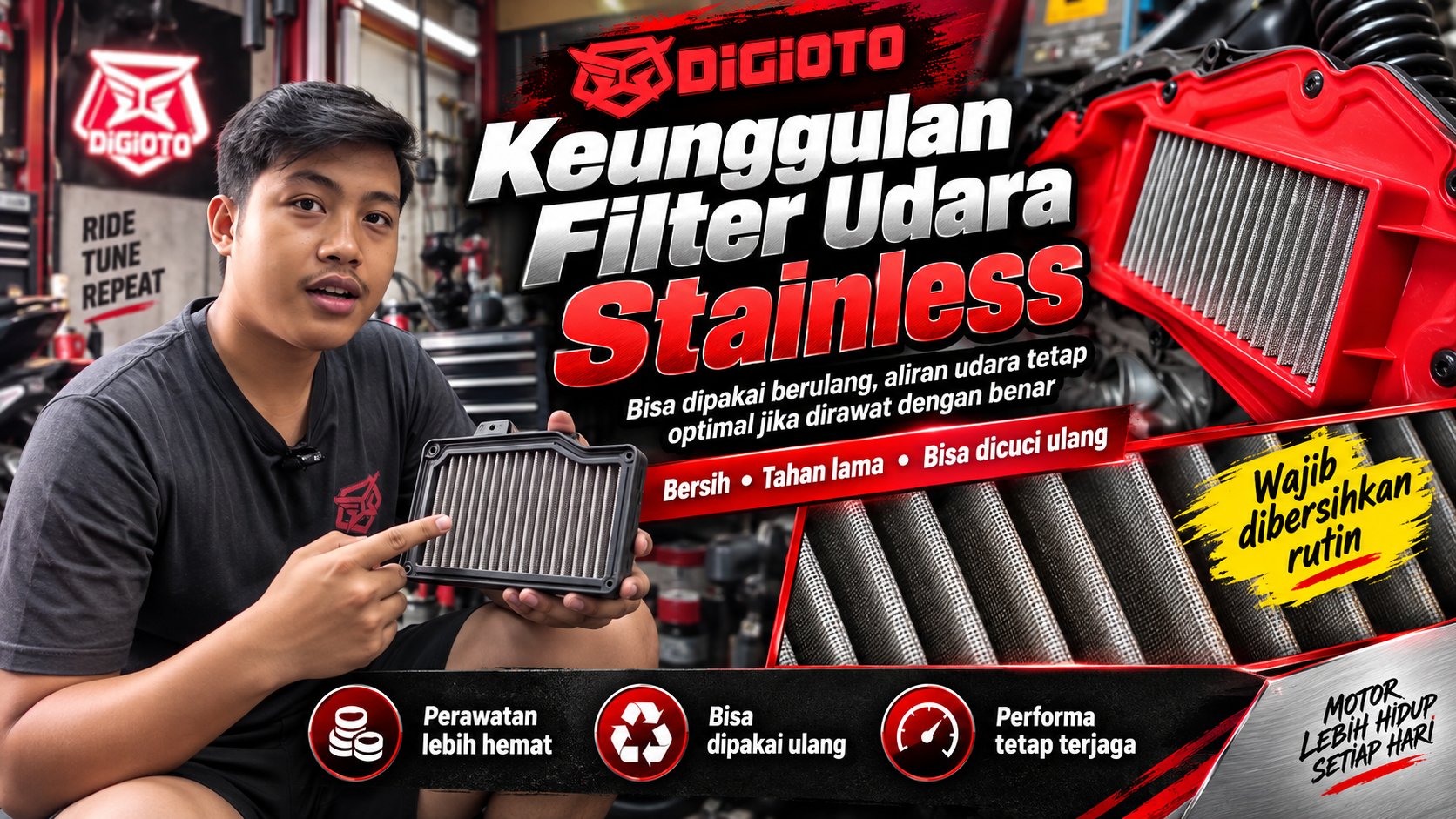 keunggulan filter udara stainless