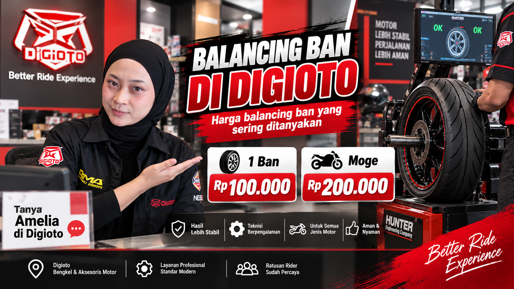 Biaya Balancing Ban Motor di Digioto, Kapan Harus Dilakukan dan Apa Manfaatnya?