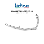 Header Kit Stainless Leovince Leheran Knalpot CF Motor 450 Original