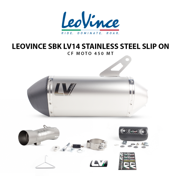 Knalpot Racing Leovince SBK LV14 Slip On CF Moto 450