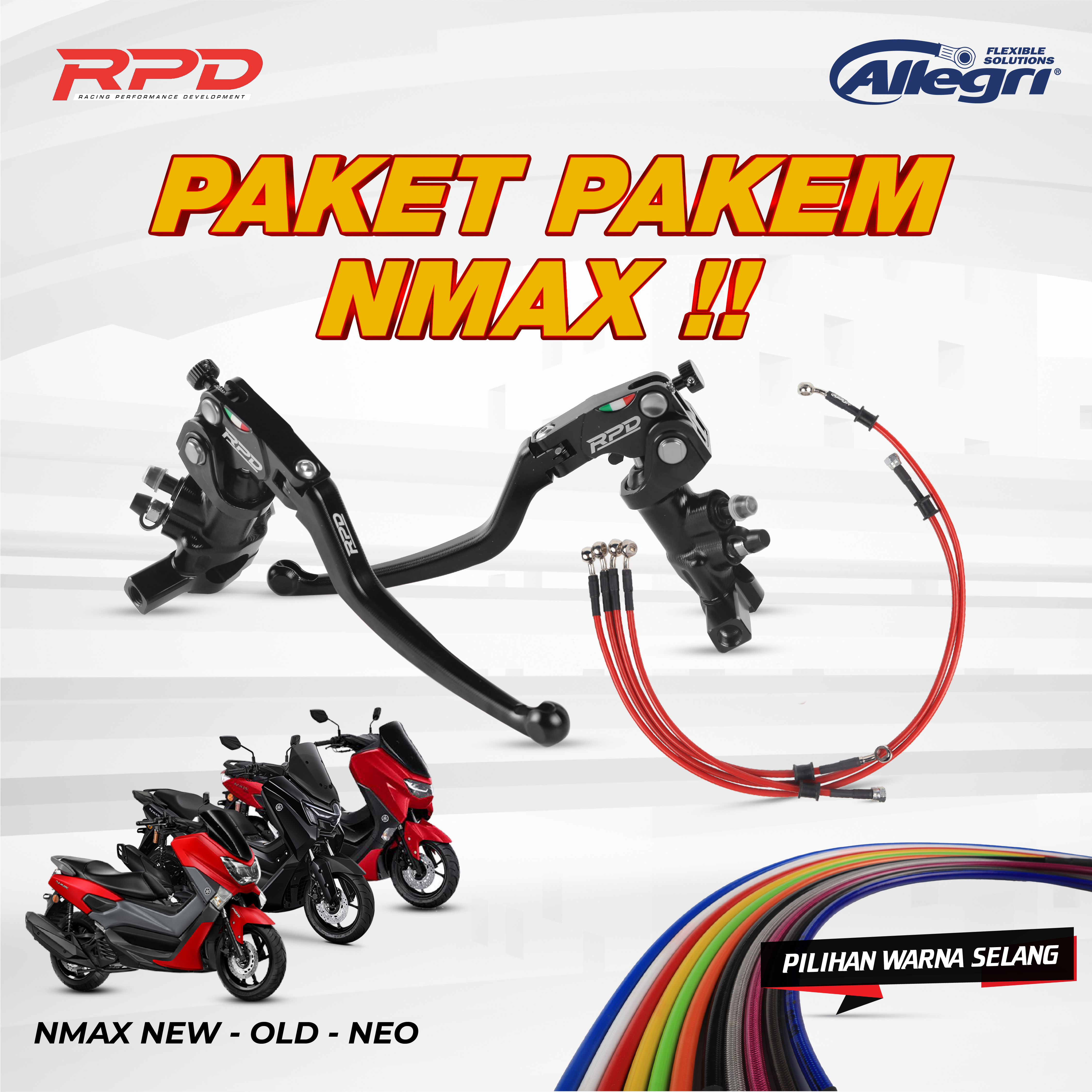 SPECIAL PROMO BUNDLING MASTER REM RPD 215 & ALLEGRI NMAX OLD NEW NEO TURBO NON ABS / ABS