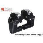 Riser Raiser Peninggi Pivot Stang WR3 2inch 5cm Diameter Stang 22mm to 28mm