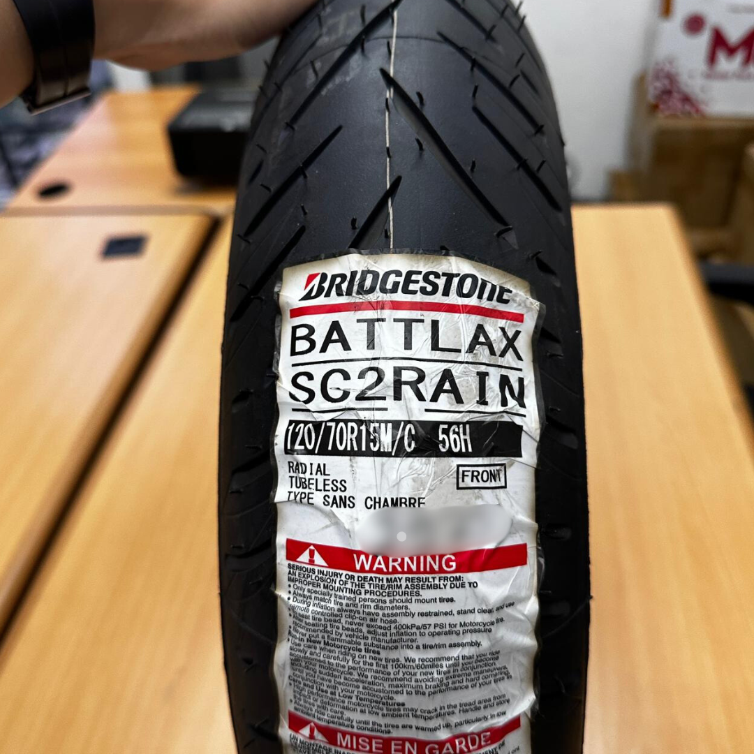 Ban Battlax Scooter SC2 Rain Bridgestone Depan Belakang 120/70 -15 160/60-14 160/60-15