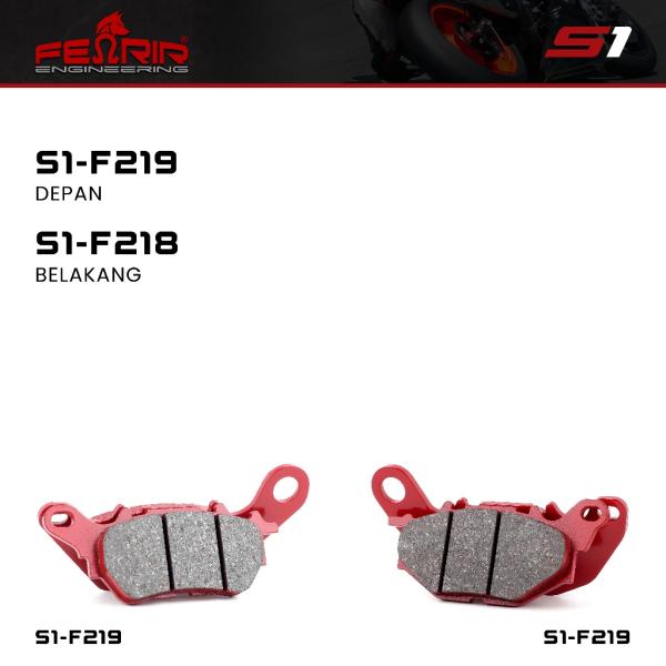 Kampas Rem Fenrir S1 Depan Belakang Xmax Old New R25 Old New MT25 Old New