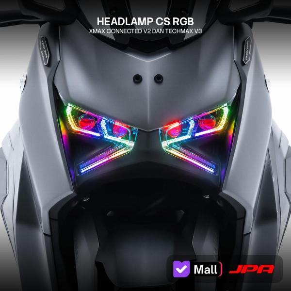 Lampu Depan Headlamp HID Projector JPA CS RGB Xmax Connected 2023 Up