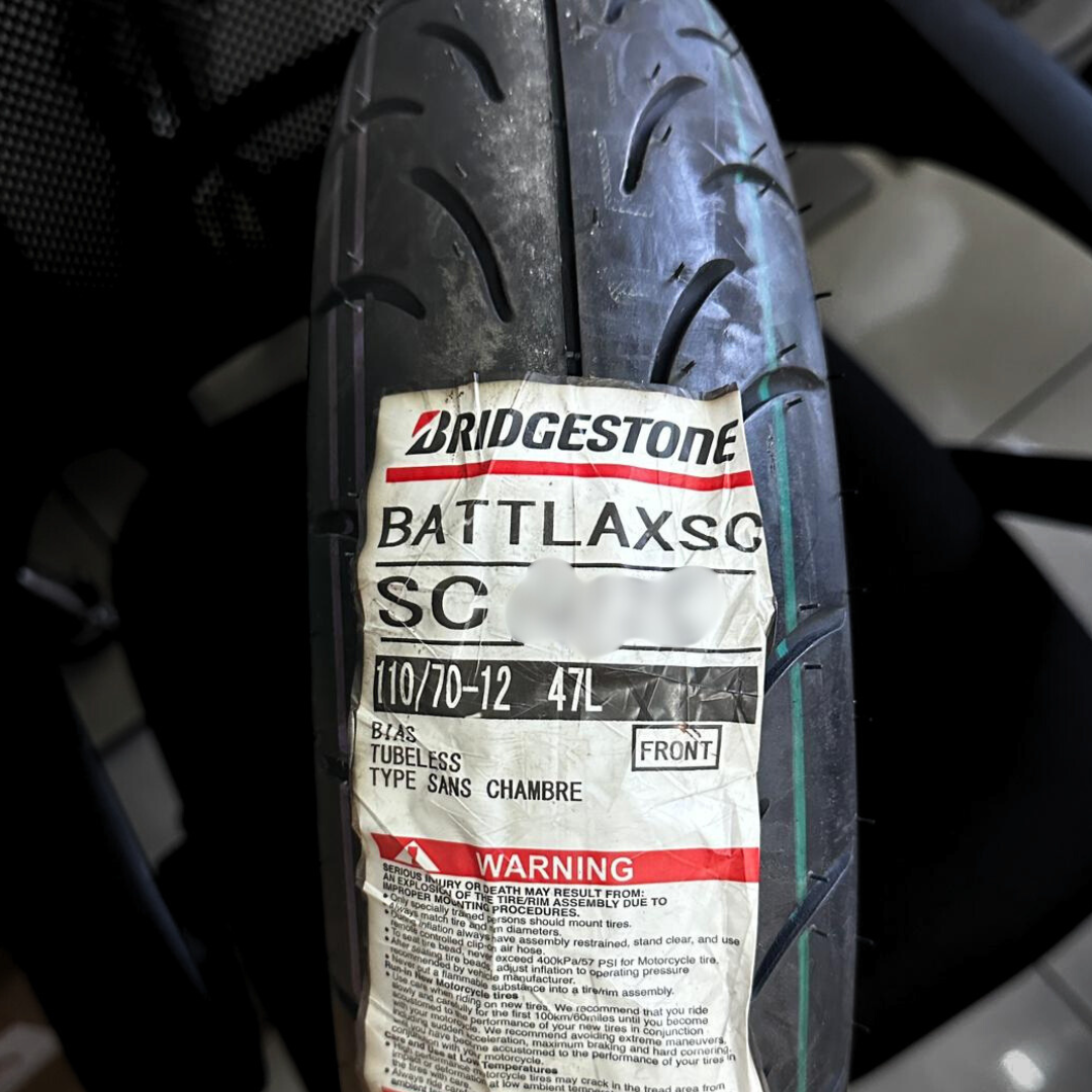 Ban Bridgestone Battlax Scooter SC Depan Belakang 110/70-12 110/70-13 120/70-12 120/70-12 120/70-13 120/70-15 130/70-12 130/70-13 140/70-13 140/70-14