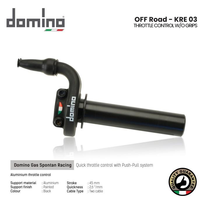 Gas Spontan Domino Italy Onroad KRR 03 Universal Original