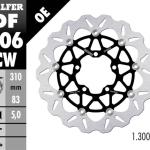 Disc Brake Galfer Floating Complete Depan Triumph 309,5mm Disc Wave