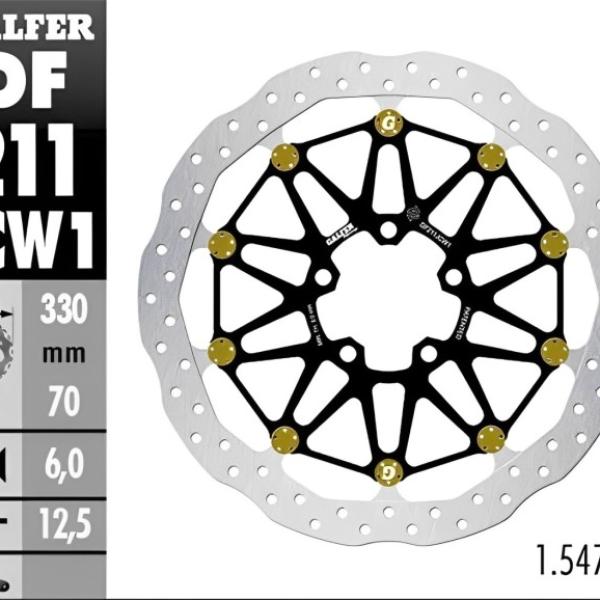Disc Brake Galfer Floatech Depan ZX10R/RR '18 330mm Disc Wave