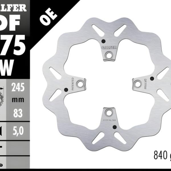 Disc Brake Galfer Fixed Depan Ducati Panigale V4R 245mm Disc Wave