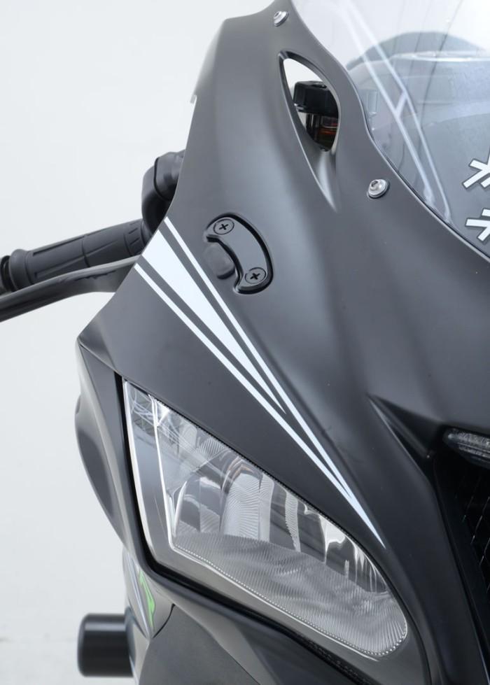 Mirror Blanking Plate R&G ZX10R '16/ZX10RR '21 MBP0024BK