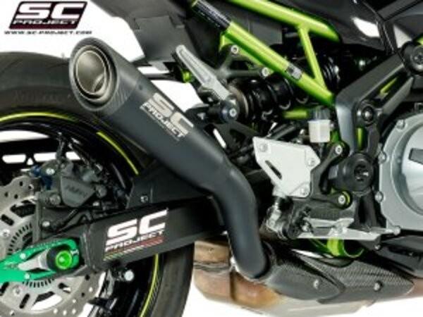 SC Project S1 Titanium Matte Black Slip On Kawasaki Z900