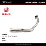 Header Drake Stainless Yamaha Xmax Inlet 54mm Original