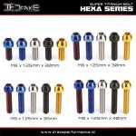 Drake Baut L Titanium M8 Hexa Series Grade 5 Original