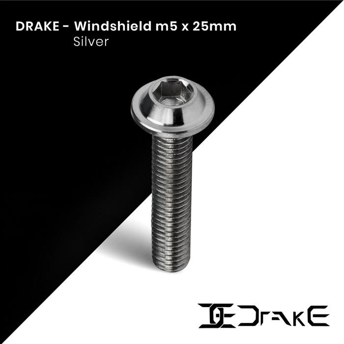 Drake Titanium Baut Windshield/Visor/Tameng Motor/Baut Body