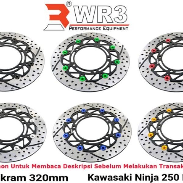 Piringan Cakram WR3 Ninja 250FI Old 320mm Discbrake Full Floating