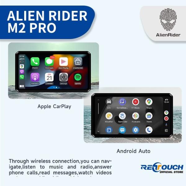 Motorcycle Dash Cam Alien Rider Radar System M2 Pro IP68 6.1" 1080p