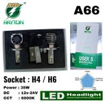 Lampu Depan Motor RTD Rayton Original A66 H4 H6 White 6000k LED