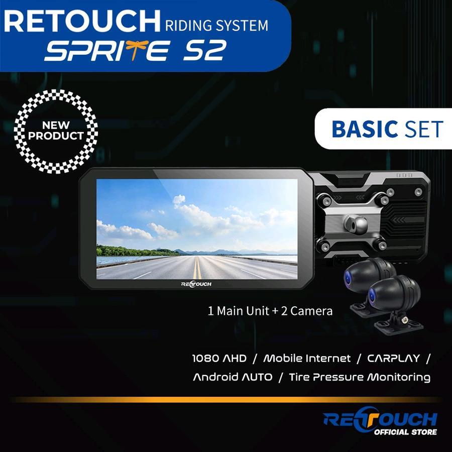 Dashcam Retouch Riding System Sprite S2 Waterproof 2 CMOS Camera 2 TPMS