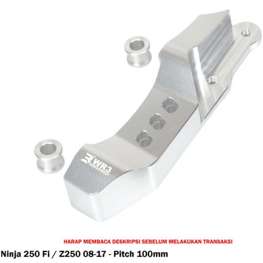 Braket Bracket Kaliper Radial Depan WR3 Ninja 250 Fi Old Z250 '08-17 Pitch 100mm