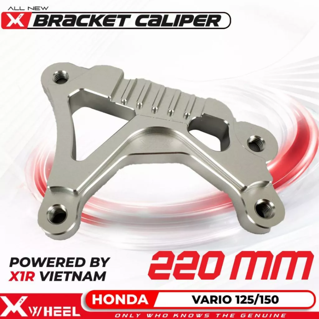 Braket Bracket Kaliper 2 Piston Depan X1R Vario 150 Disc 220mm 267mm