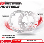 Piringan Cakram Disc Discbrake Depan Belakang Standar XWheel Satria Fu Karbu Ukuran 290mm (F) 190mm (R)