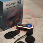 Bluetooth Wireless Retouch X3 Pro Bluetooth Helm Hard Mic (Full Face) Universal
