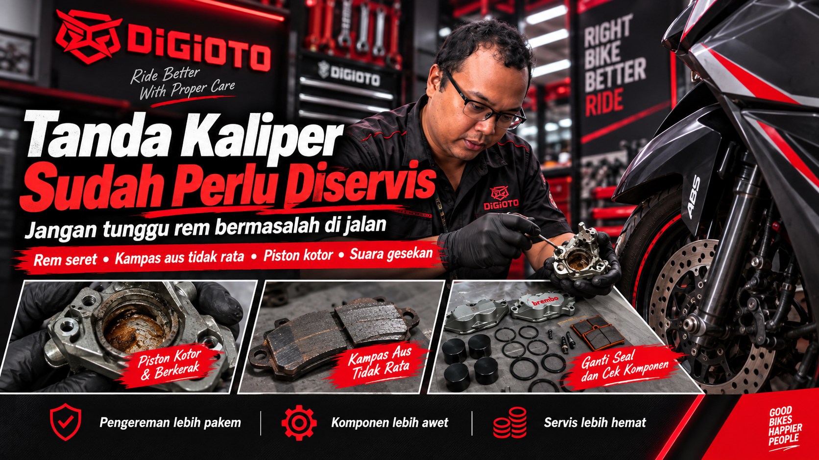 tanda kaliper sudah perlu diservis