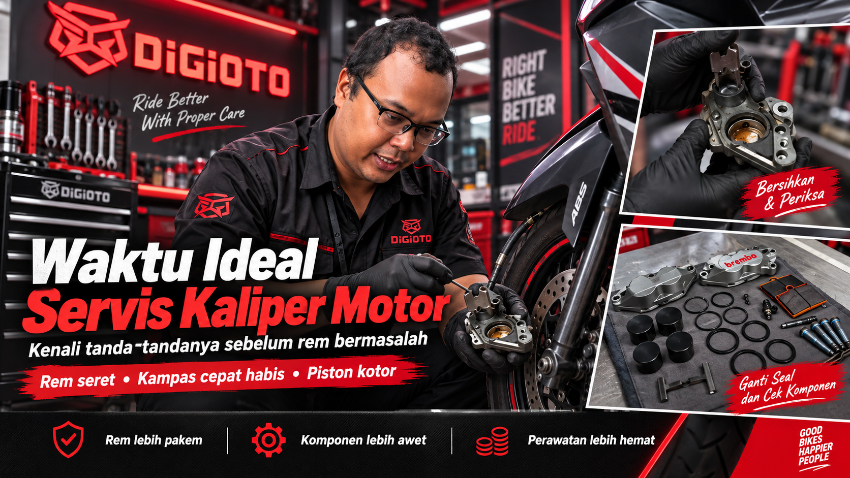 waktu ideal servis kaliper