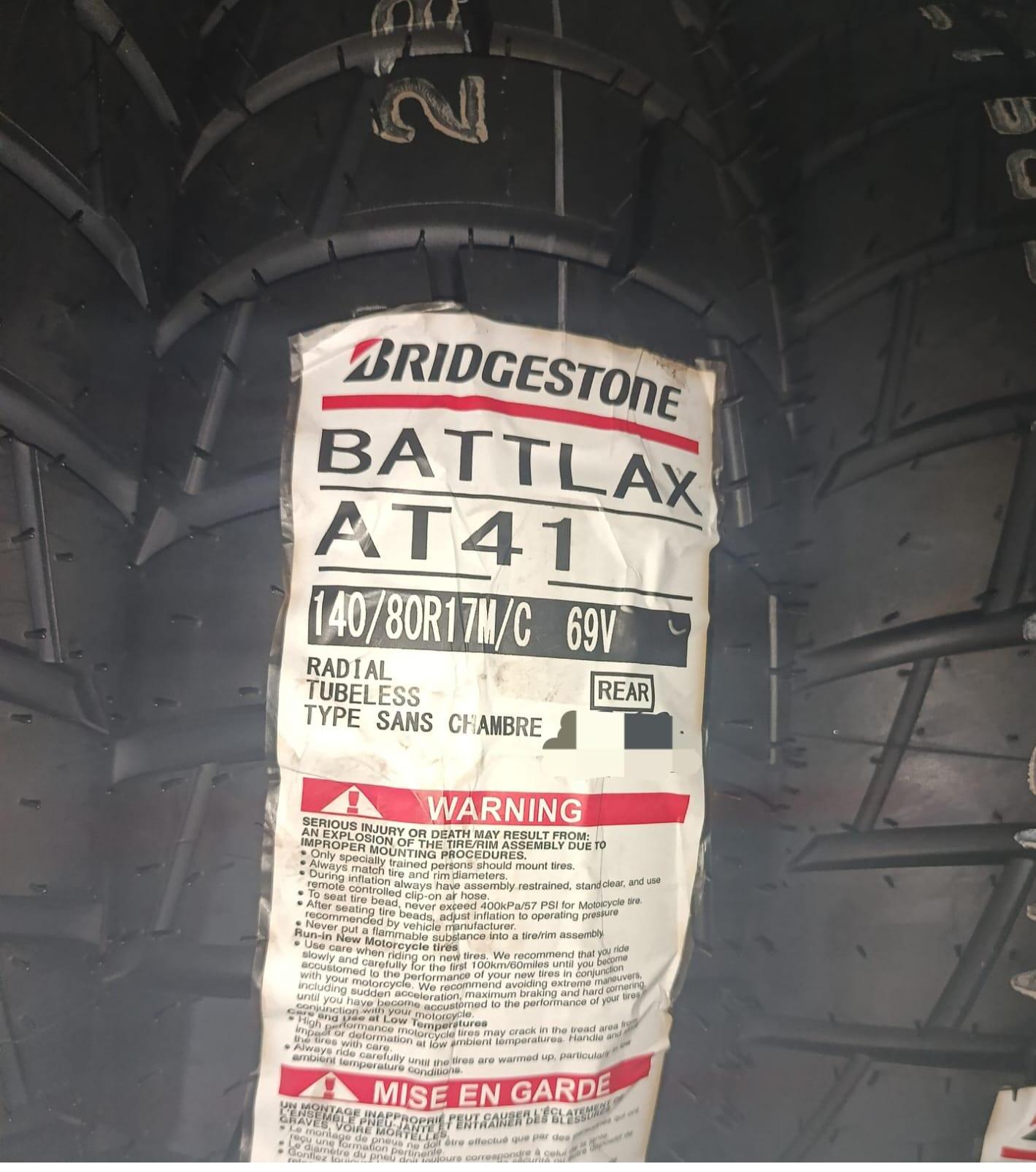 Ban Motor Battlax AT41 140/80 150/70 170/60 - 17